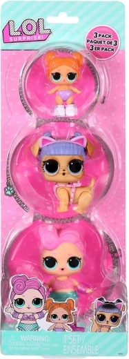 L.O.L. Surprise! Lot de 3 – Poupée, Animal et Bébé