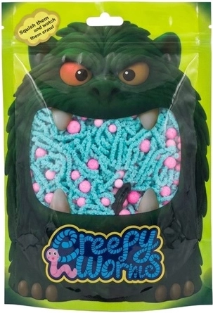 STNUX Creepy Worms vers sensoriels rose-bleu