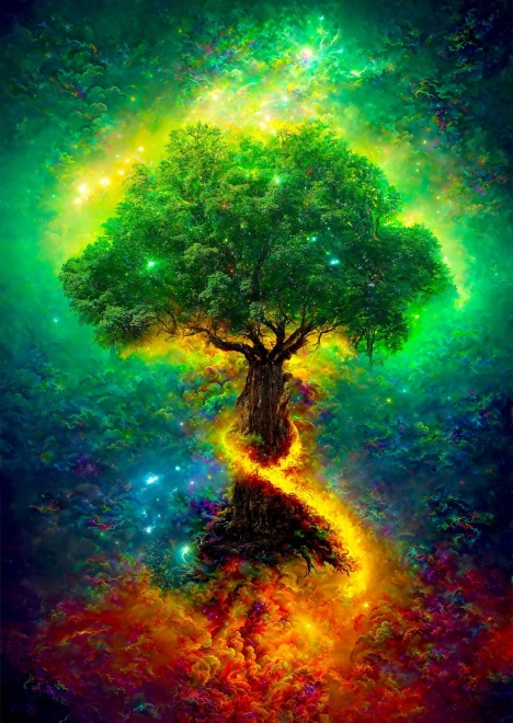 Profitez du Puzzle Arbre de Vie Nordique 1000 Pièces