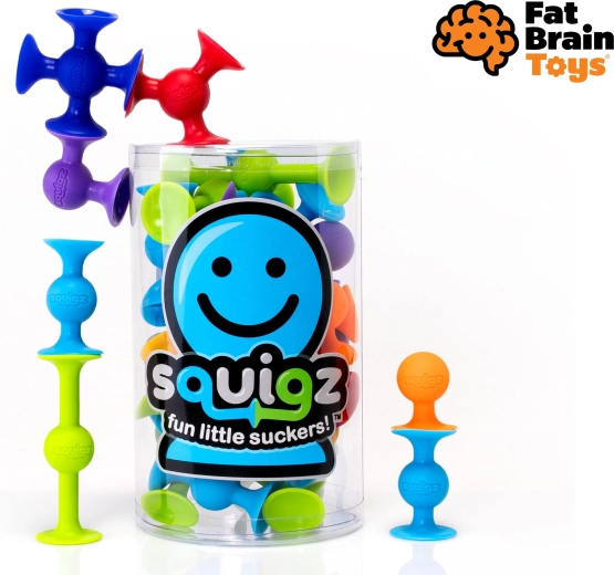 Jeu de construction en silicone à ventouses Squigz – kit de démarrage 22 pièces