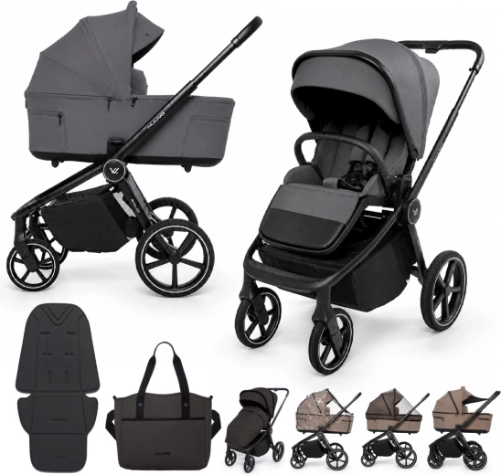 Poussette combinée Muuvo 2-en-1 Fold Iron Graphite