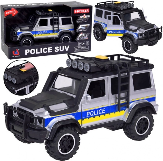 Voiture de police tout-terrain avec lumières et sons