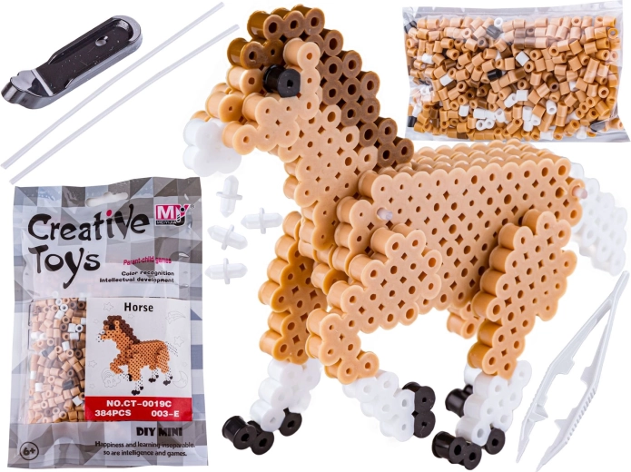 Perles à repasser 3D petit cheval en sachet
