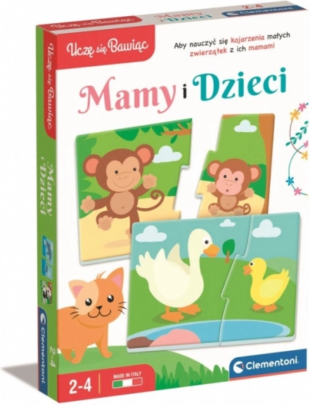 jeu éducatif puzzle mamans et bébés CLEMENTONI