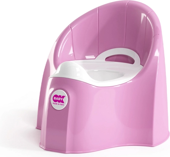 Pot ergonomique OK Baby Pasha rose