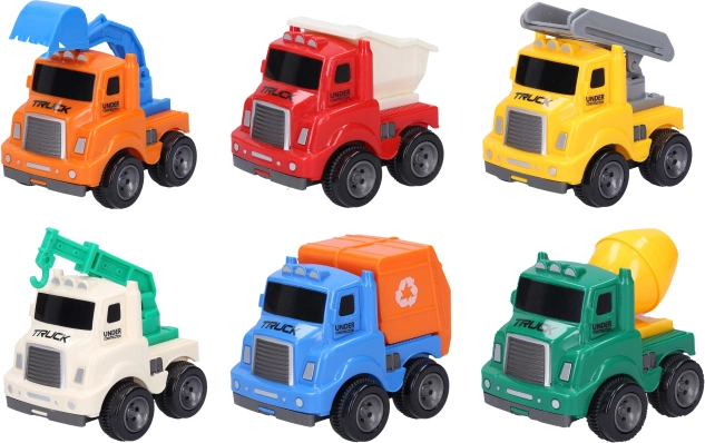 ensemble de moyens de transport 6 pcs 9 cm