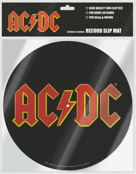 Tapis pour platine avec motif AC/DC