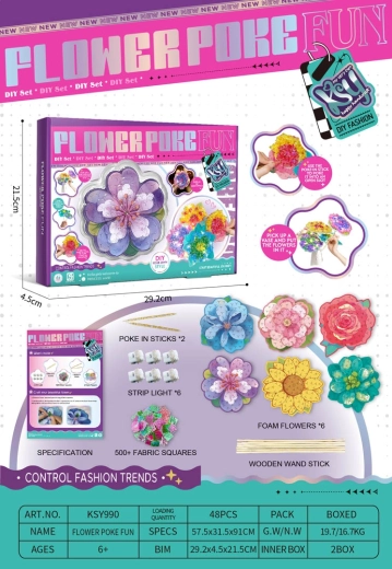 Kit créatif pour fabriquer un bouquet de fleurs lumineux