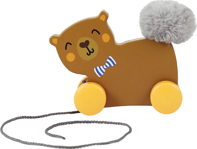 Jouet à tirer en bois Ours