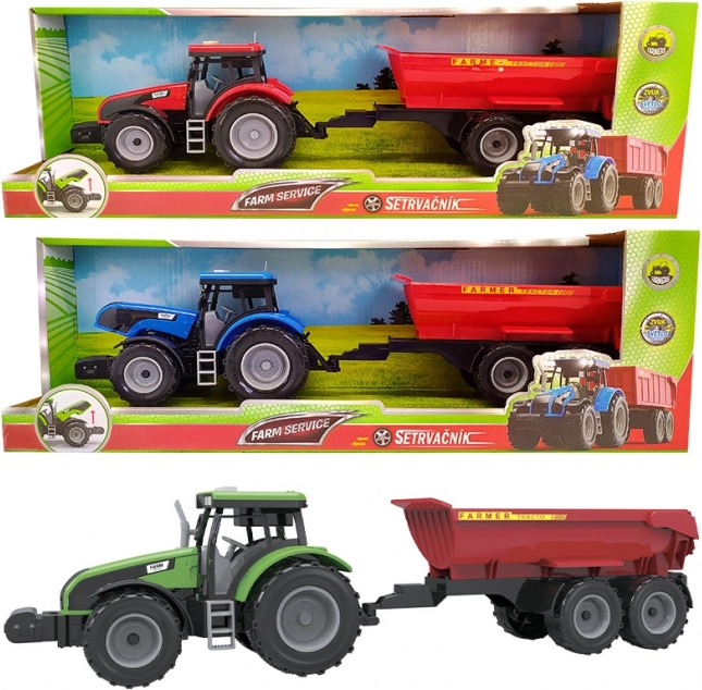 Tracteur avec remorque 1:32