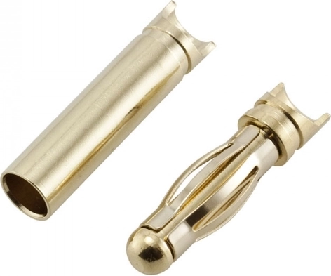 Connecteurs banane 4 mm avec encoche - 1 pièce