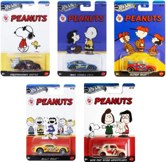 Voiture miniature en métal HOT WHEELS Silver Series 75 Years PEANUTS