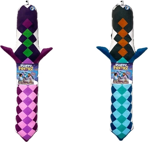 Fluffy Fighterz, épée en peluche avec effets lumineux et sonores - 1 pièce