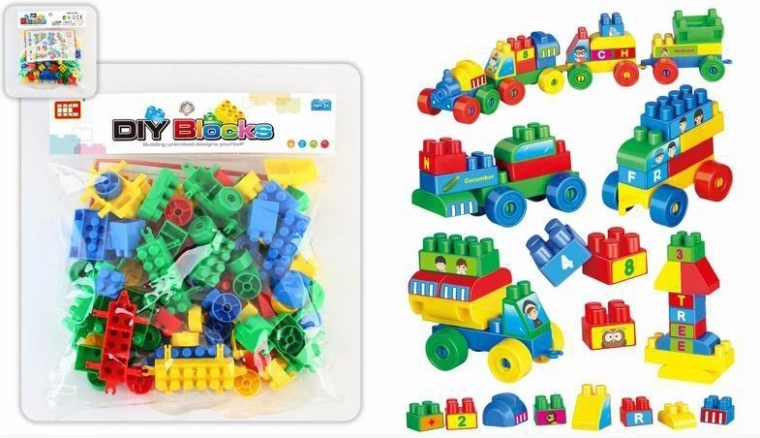 Jeu de construction pour les tout-petits Mobilo Eco Construction Builder, 92 pièces