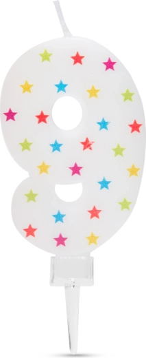 Bougie de gâteau chiffre 9
