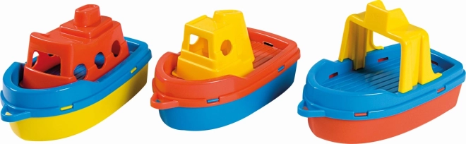 androni set de 3 bateaux pour le bain et le sable 15 cm