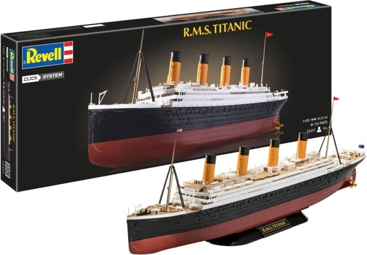 Maquette plastique du paquebot RMS Titanic 1:600 multicolore