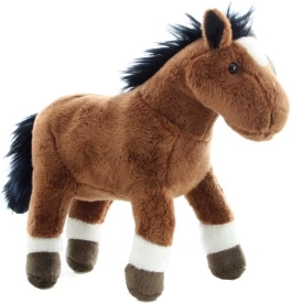 Cheval en peluche 20 cm
