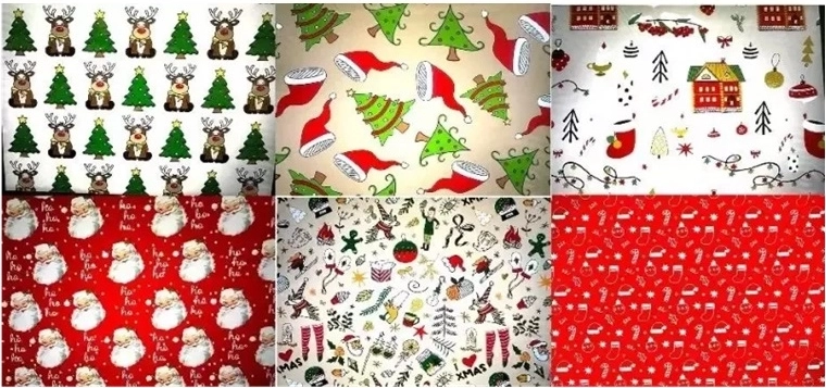 Papier cadeau de Noël