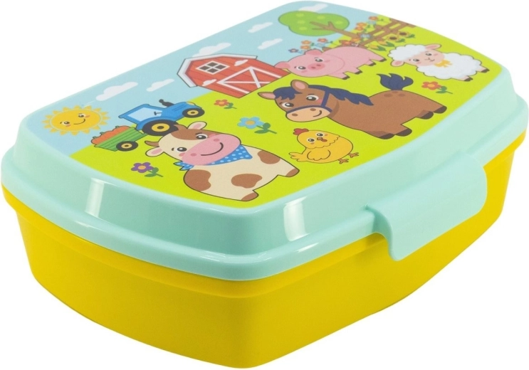 Boîte à goûter Stor motif ferme - 1 pièce