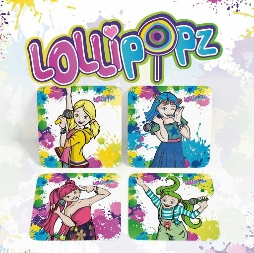 Set de sous-verres en liège Lollipopz – 4 pièces