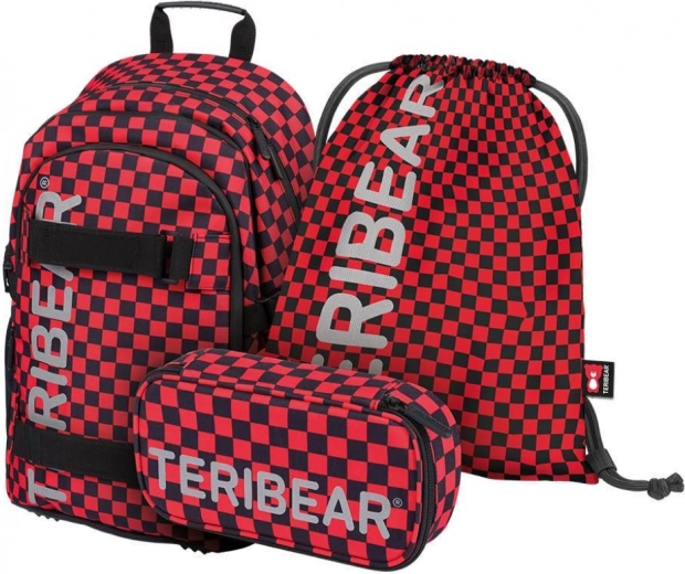 Set scolaire BAAGL Skate TERIBEAR – sac à dos, trousse et sac