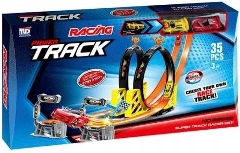 Circuit de course avec 2 voitures incluses