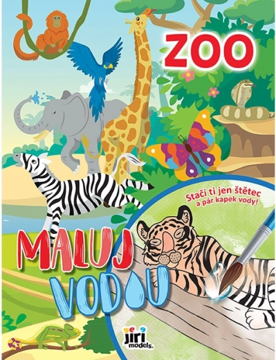 Peins avec de l’eau A4 zoo