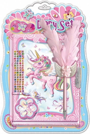 Pecoware journal avec stylo – licorne