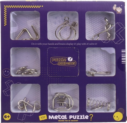 Casse-têtes en métal – lot de 8 pièces