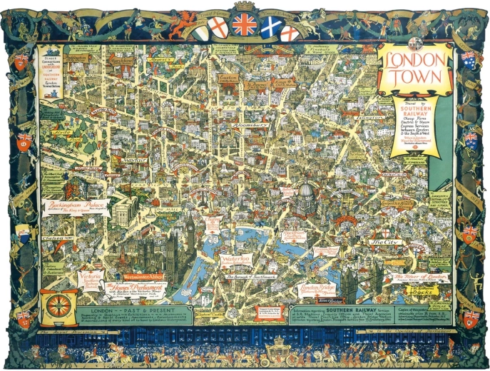 Puzzle Londres de la Southern Railway 1000 pièces