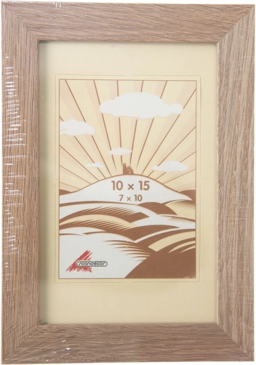 Cadre photo en bois beige 10 × 15 cm