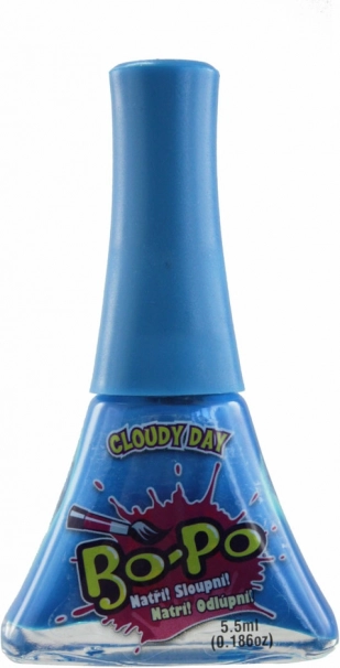 EP Line BO-PO vernis à ongles pelable pour enfants bleu foncé changeant de couleur Cloudy Day - 1 pièce