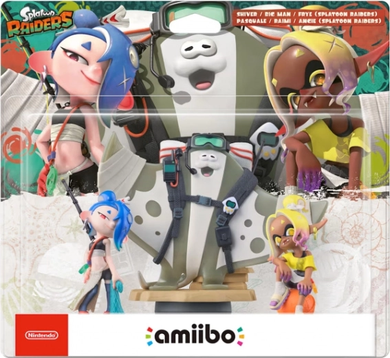 Amiibo Splatoon Raiders Shiver, Frye et Big Man - 1 pièce