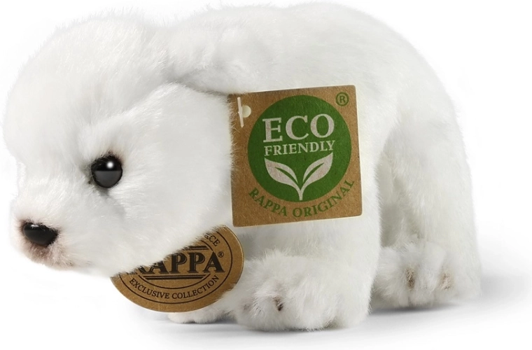 Rappa Ours polaire en peluche debout 19 cm écoresponsable