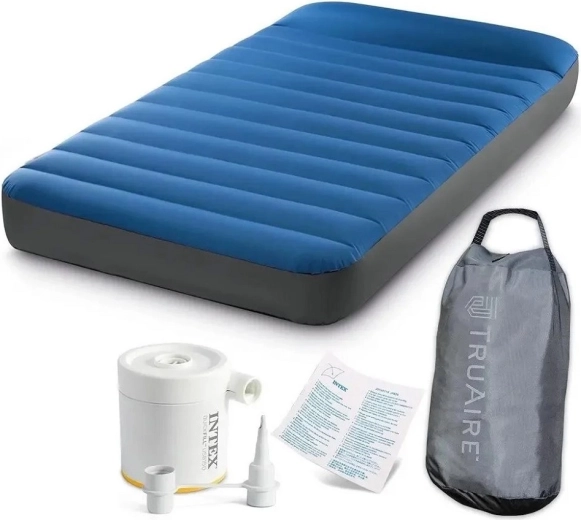 matelas gonflable INTEX Dura-Beam avec pompe USB 99 × 191 × 22 cm