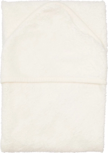 Serviette de bain Timboo avec capuche XXL 95 × 95 cm Daisy White