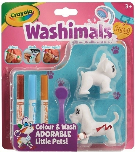 Washimals figurines à colorier Chiens en blister