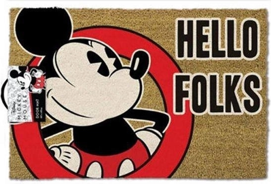 Paillasson Mickey Mouse Hello Folks