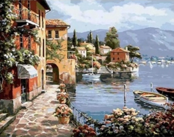 Norimpex peinture par numéros Rivage imaginaire 40 × 50 cm