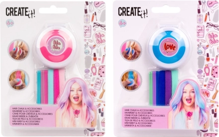 Set de couleurs pour cheveux avec élastiques CREATE IT!