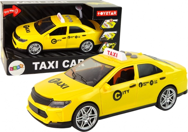 Voiture taxi 1:14 avec lumières et sons – jaune