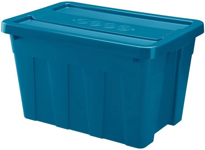 Boîte de rangement en plastique avec couvercle HEIDRUN 100 l