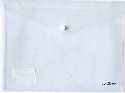 Chemises porte-documents à bouton-pression A5 transparentes CONCORDE