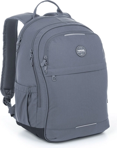 Sac à dos étudiant gris Topgal Rony