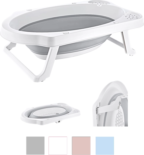 Baignoire pliante pour bébé 33 l, 80 × 45,5 × 24 cm