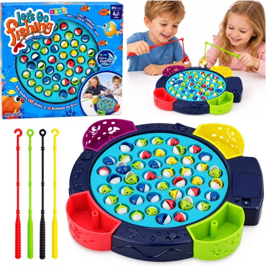 Jeu interactif à piles Pêche aux poissons - bleu