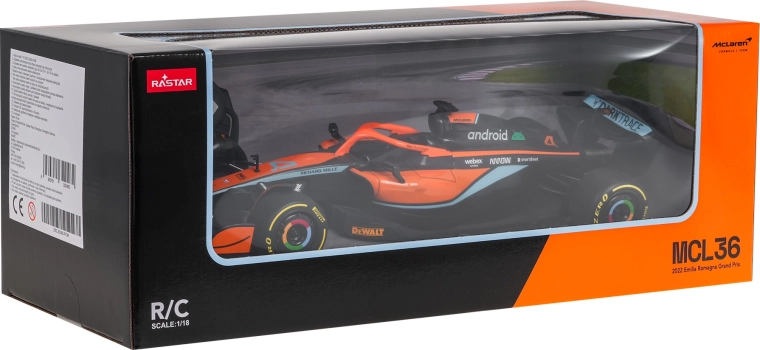 Modèle radiocommandé de Formule McLaren MCL36 Rastar à l’échelle 1:18