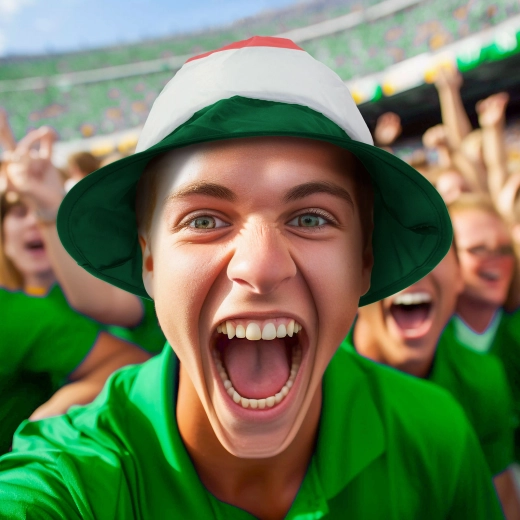 Chapeau de supporter aux couleurs hongroises