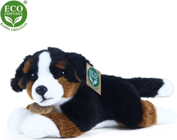 Chien bouvier bernois en peluche allongé 23 cm ECO friendly